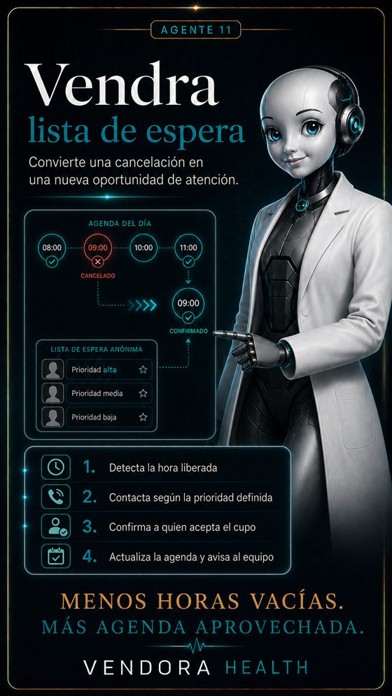 Agente de lista de espera: llena los cupos liberados por cancelaciones